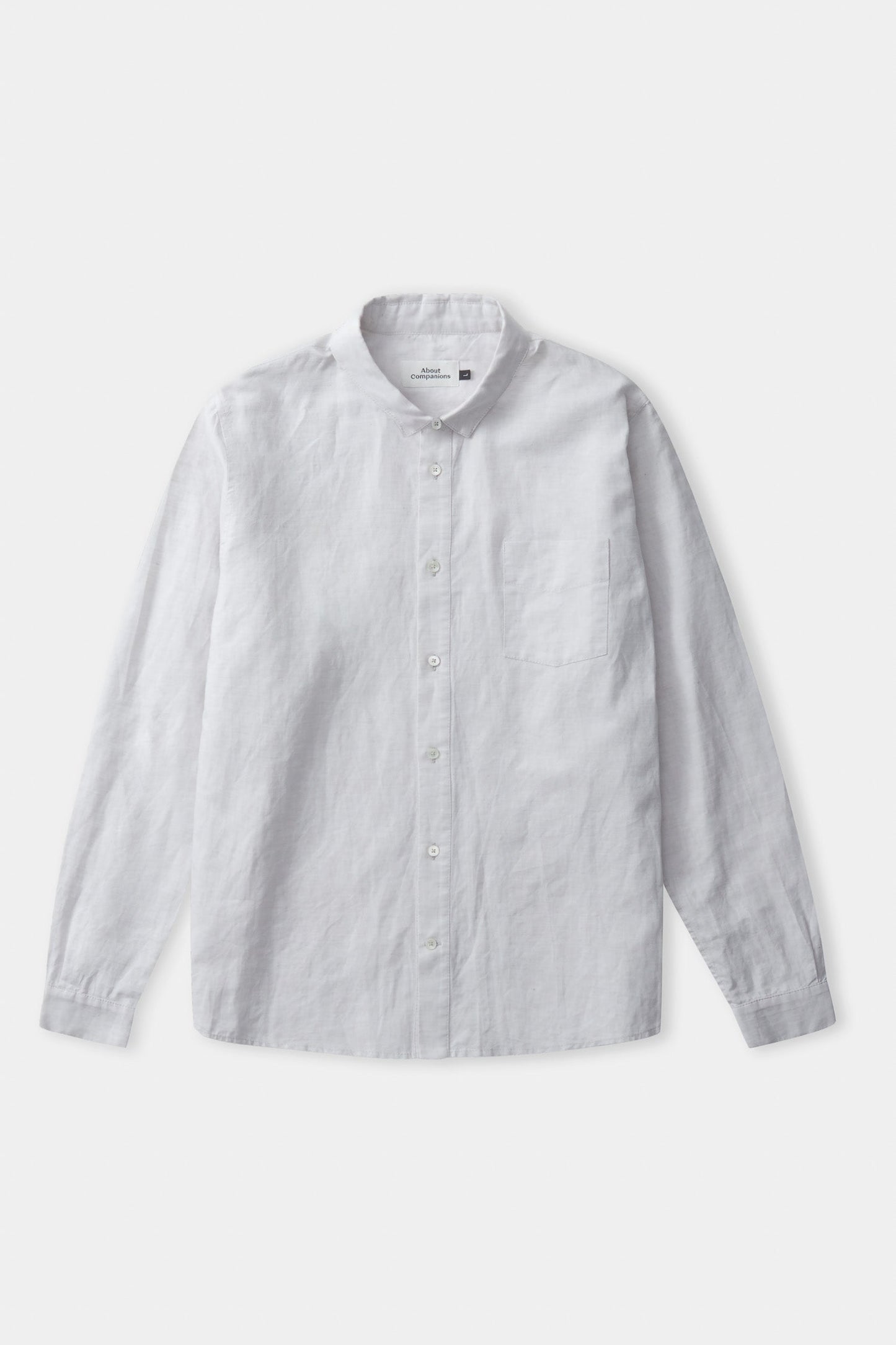 Chemise en coton bio et lin | gris "simon stone linen"