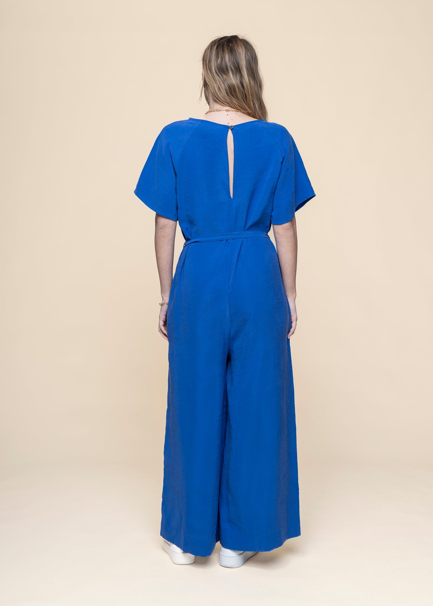 Combi-pantalon en tencel | bleu "kaie jumpsuit - indigo blue"