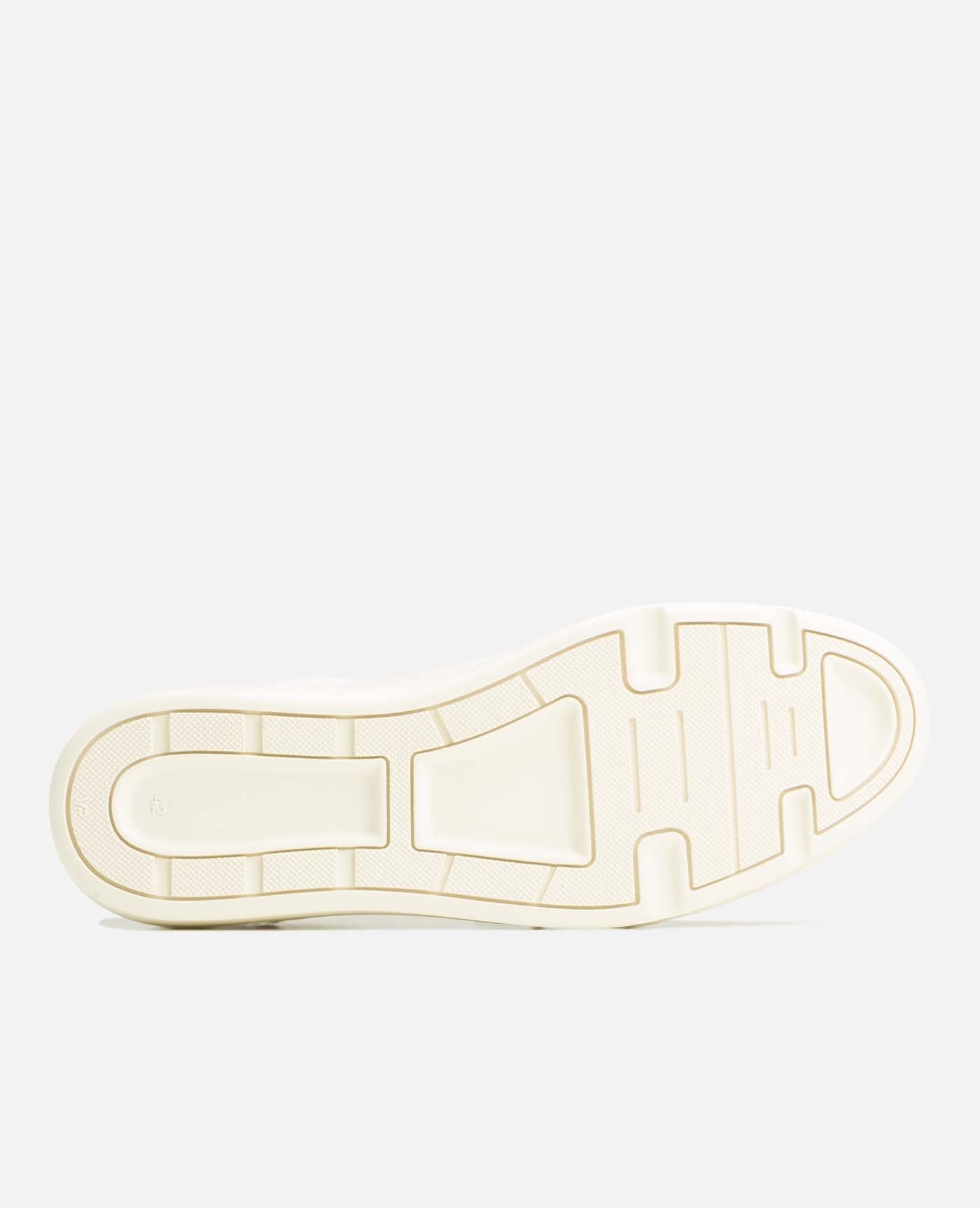 Baskets en cuir européen certifié | multicolore "snooze bleu beige camel"