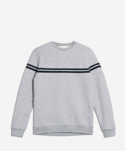 Sweat gris en coton bio et polyester recyclé - sonaa