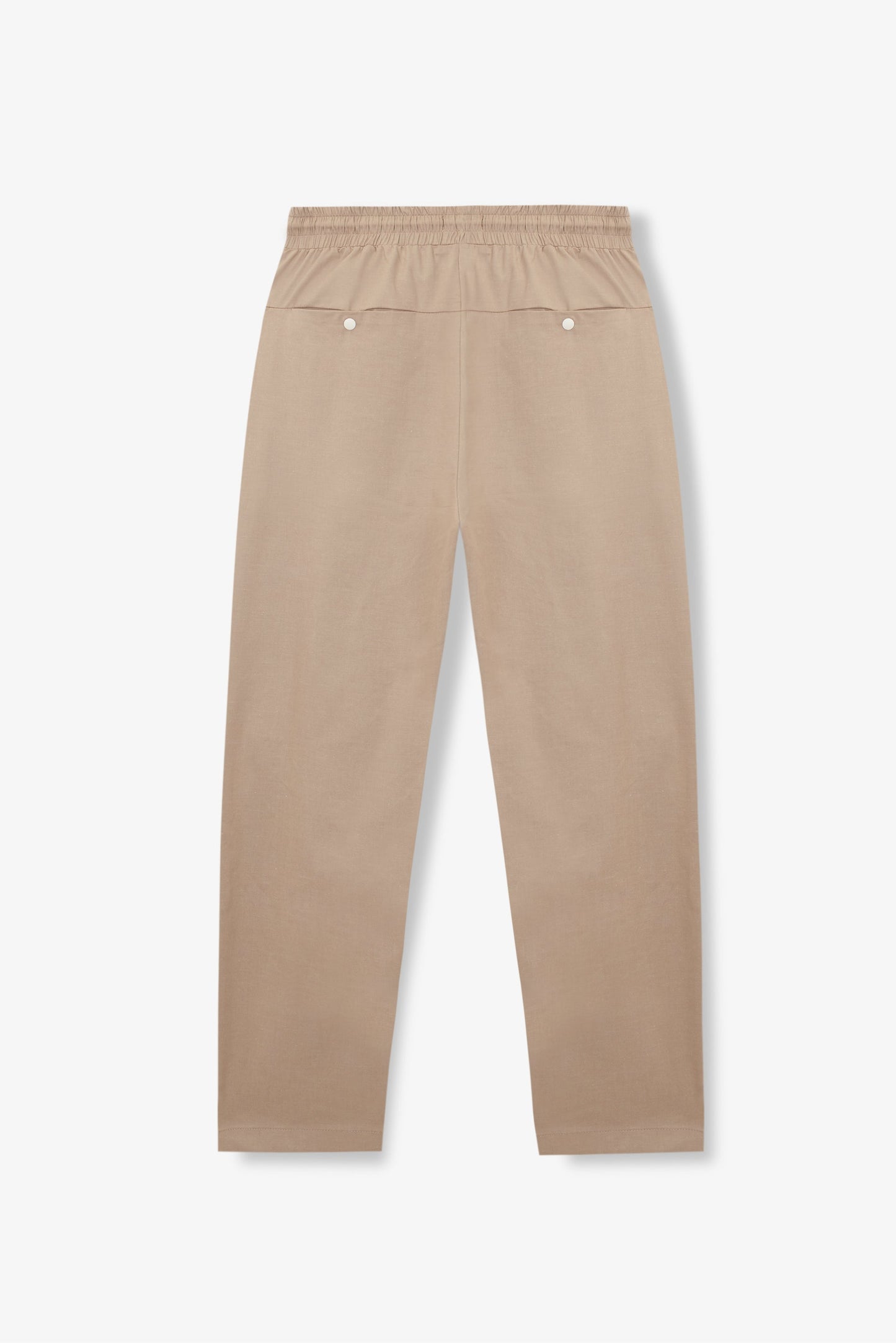 Pantalon droit en coton bio | taupe "smart pants cotton"