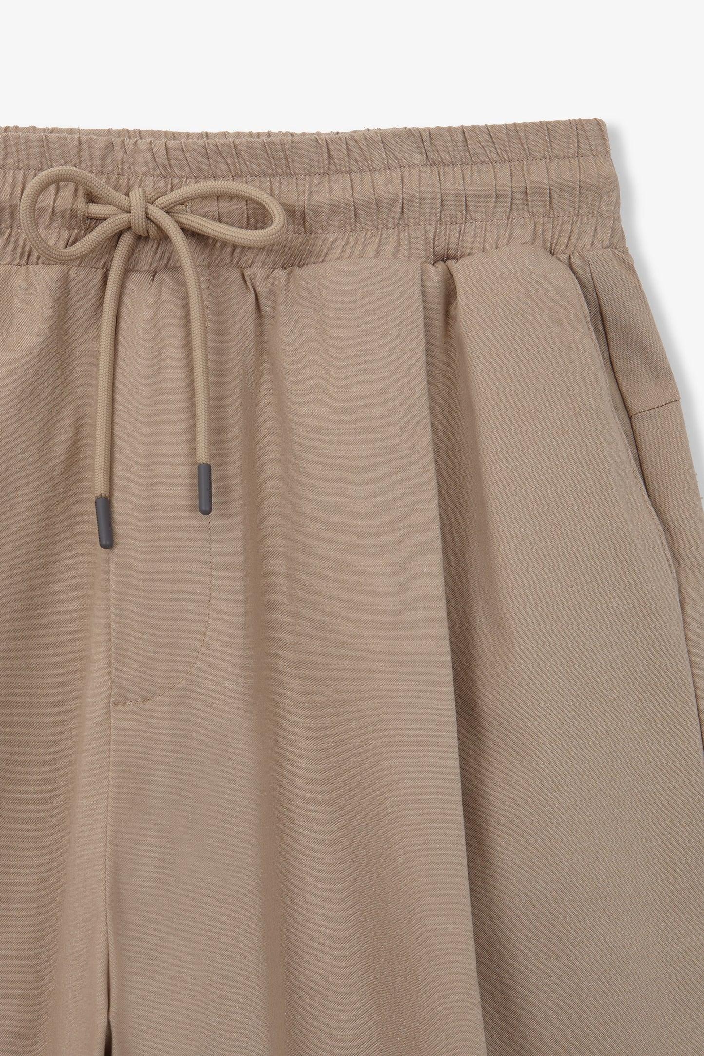 Pantalon droit en coton bio | taupe "smart pants cotton"