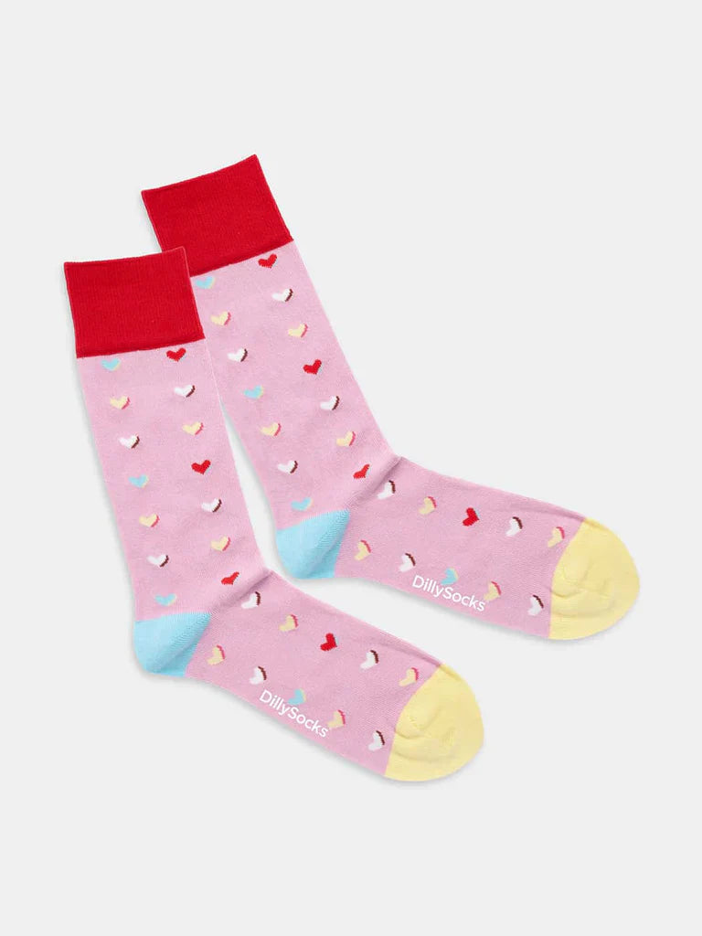 Chaussettes en coton bio | multicolore "sweet heart of mine"