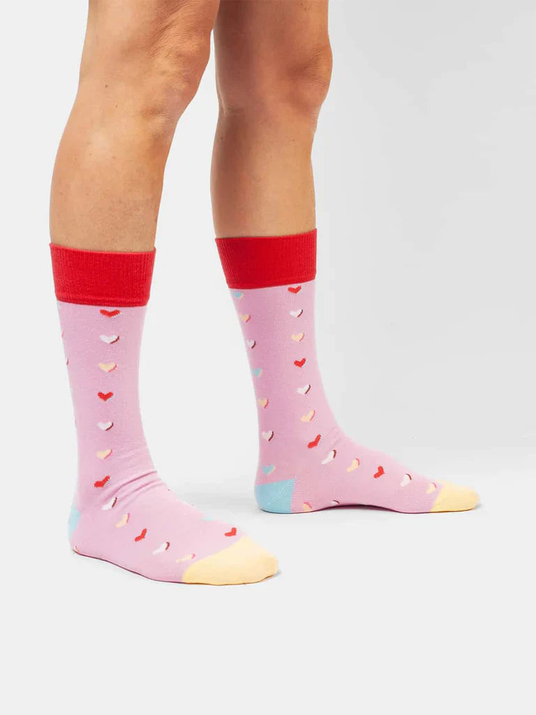 Chaussettes en coton bio | multicolore "sweet heart of mine"
