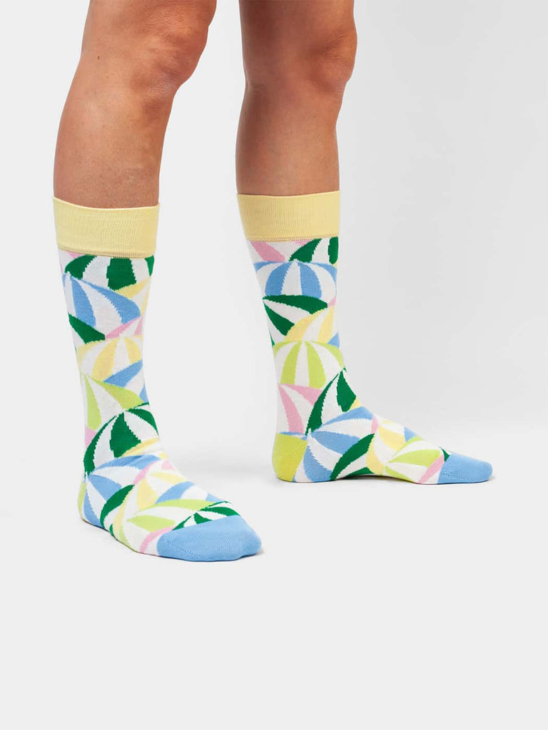 Chaussettes en coton bio et matière recyclée | multicolore"protect me pastel"