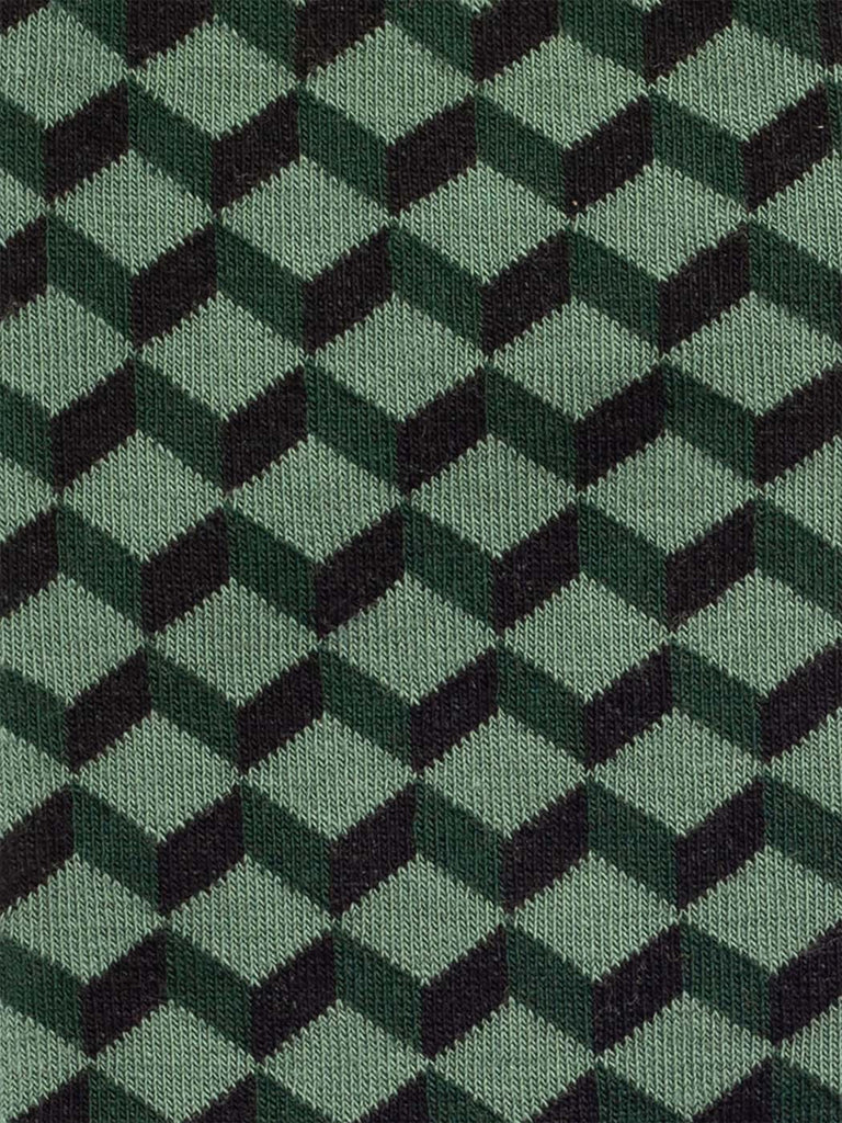 Chaussettes en coton bio | vertes "green grass dice"