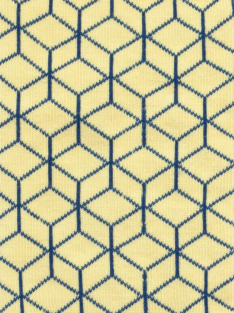 Chaussettes en coton bio et recyclé | jaune "limelight lining"