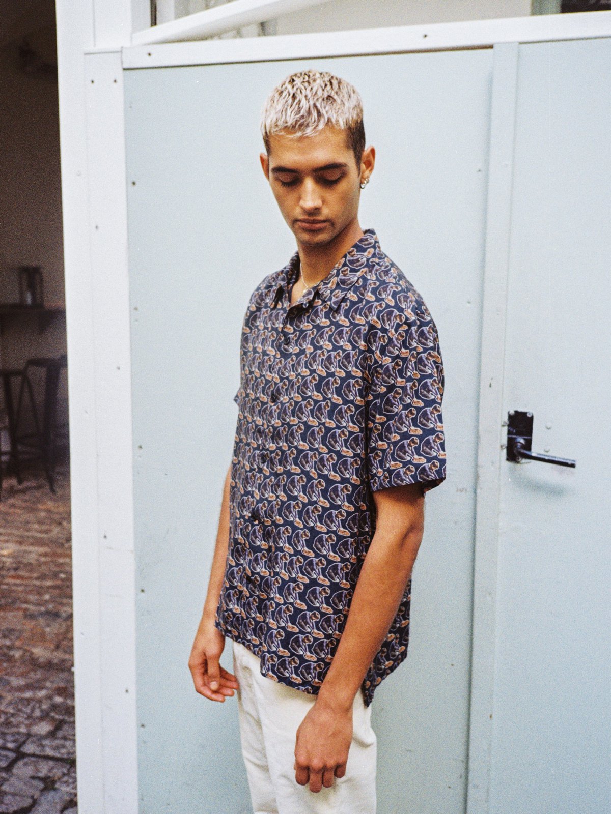 Chemise imprimé manches courtes en tencel - Arvid