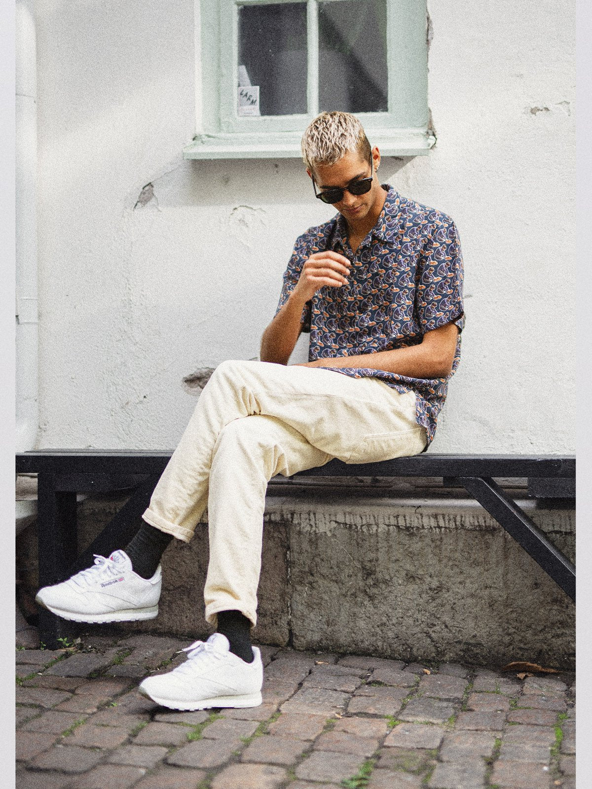 Chemise imprimé manches courtes en tencel - Arvid