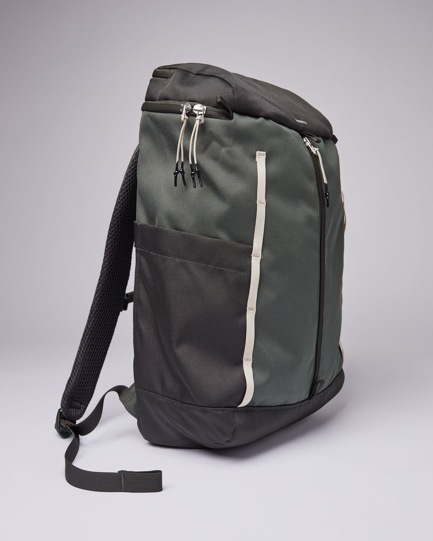 Sac à dos vert en matières recyclées - sune multi green with green webbing