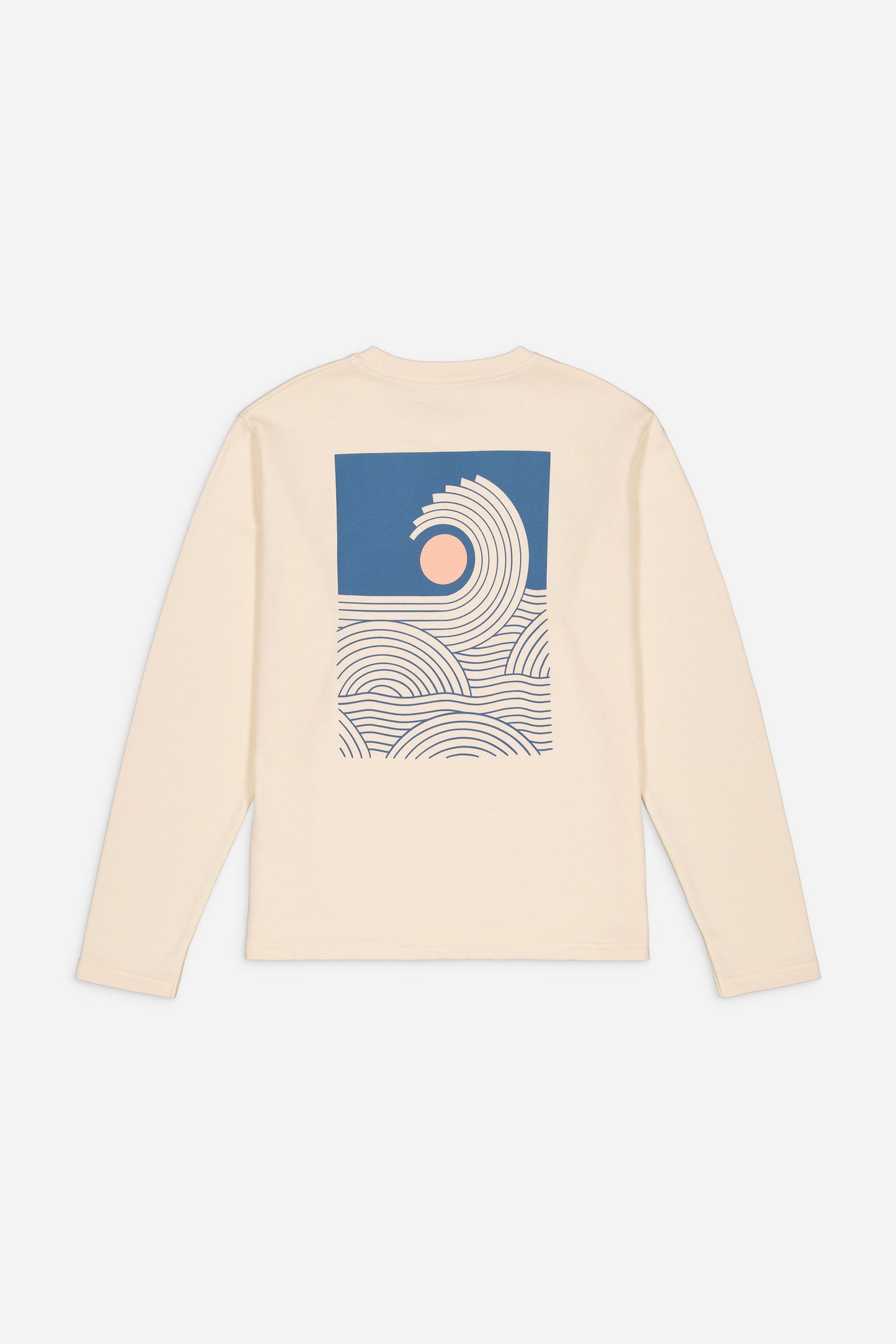 Sweat brodé en coton bio | écru "lip ivory"