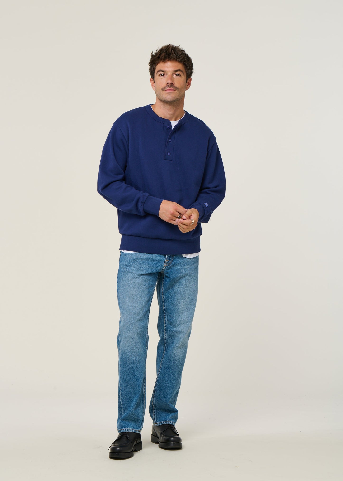 Sweat en coton bio | bleu "bally bleu outremer - overseas blue"