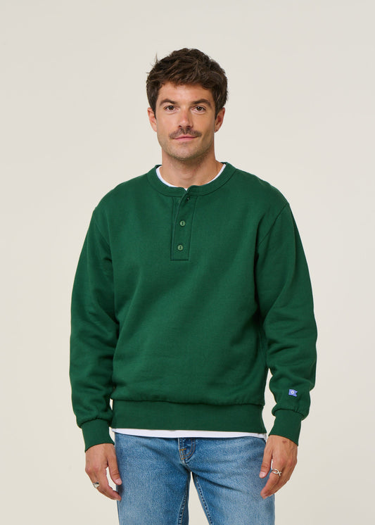 Sweat en coton bio | vert "bally vert foret - green forest"