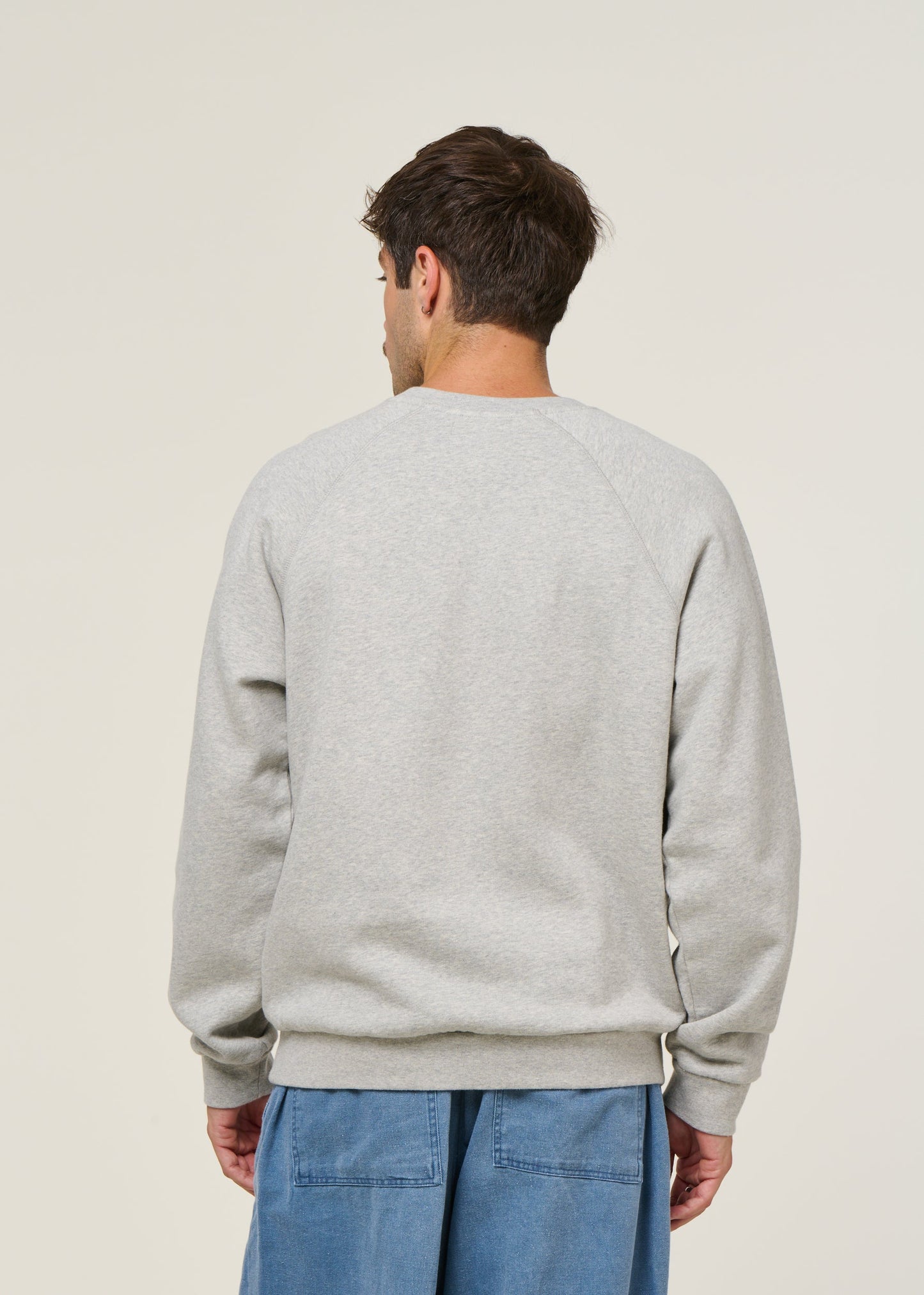 sweat seascape gris chine - heather gray