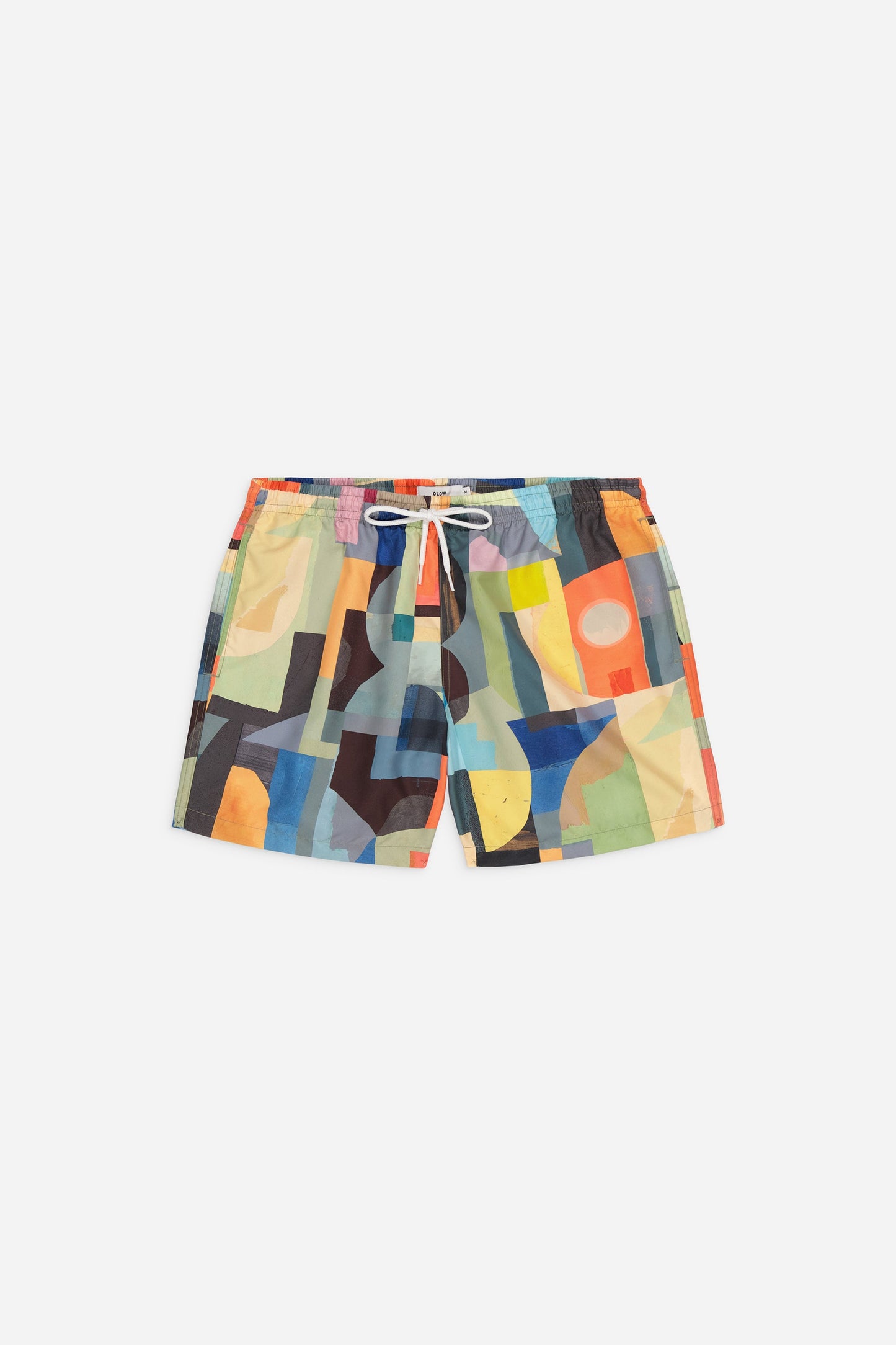 Short de bain en matières recyclées | multicolore "abstract pattern"