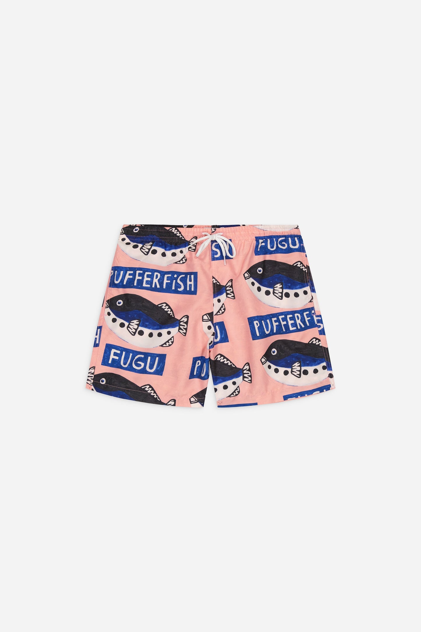 Short de bain en matières recyclées | rose "eugo pattern"