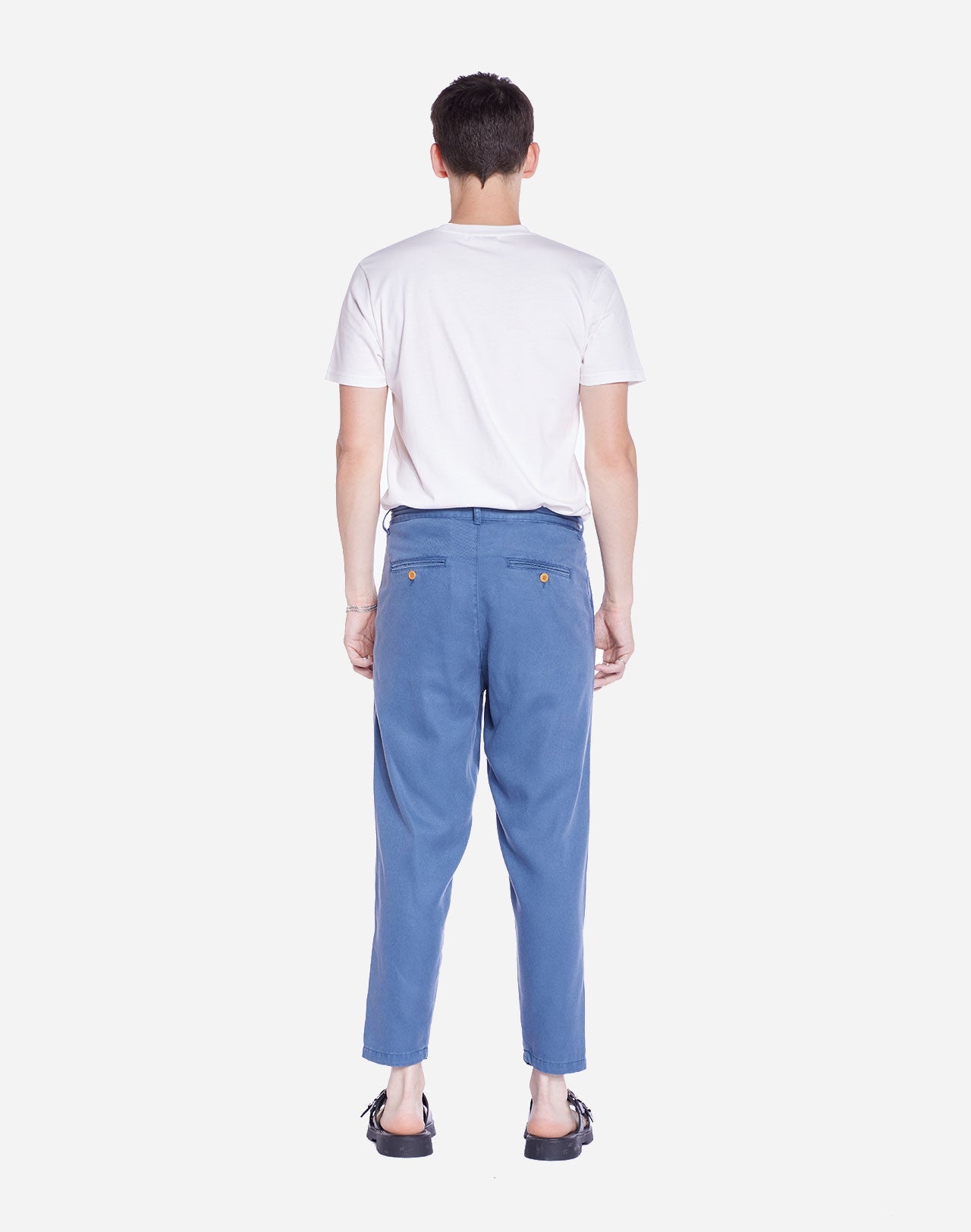Pantalon droit en tencel | bleu "swing cobalt blue"