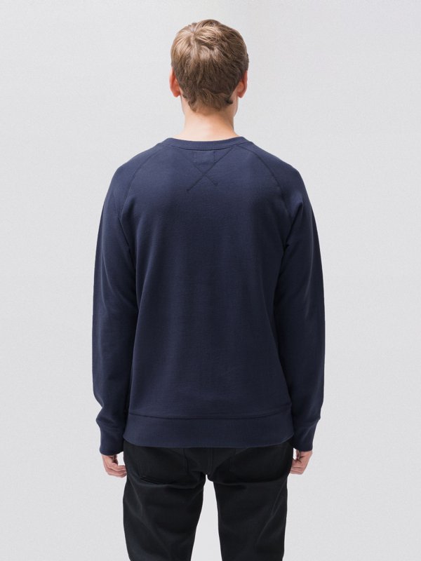 Sweat bleu en coton bio - Samuel