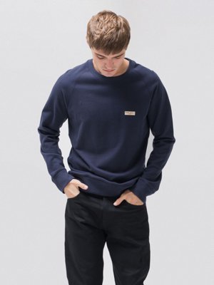 Sweat bleu en coton bio - Samuel