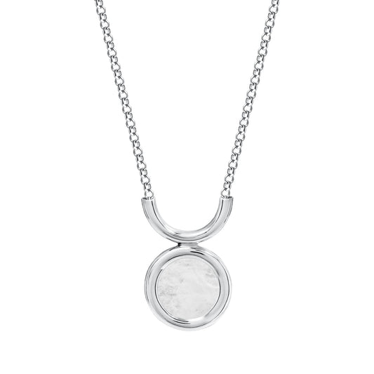 Collier en argent | Pendentif en cristal de montagne "necklace tul sterling silver"