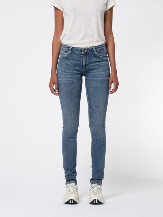 Jean skinny bleu en coton bio - Skinny Lin Dark Blue Navy