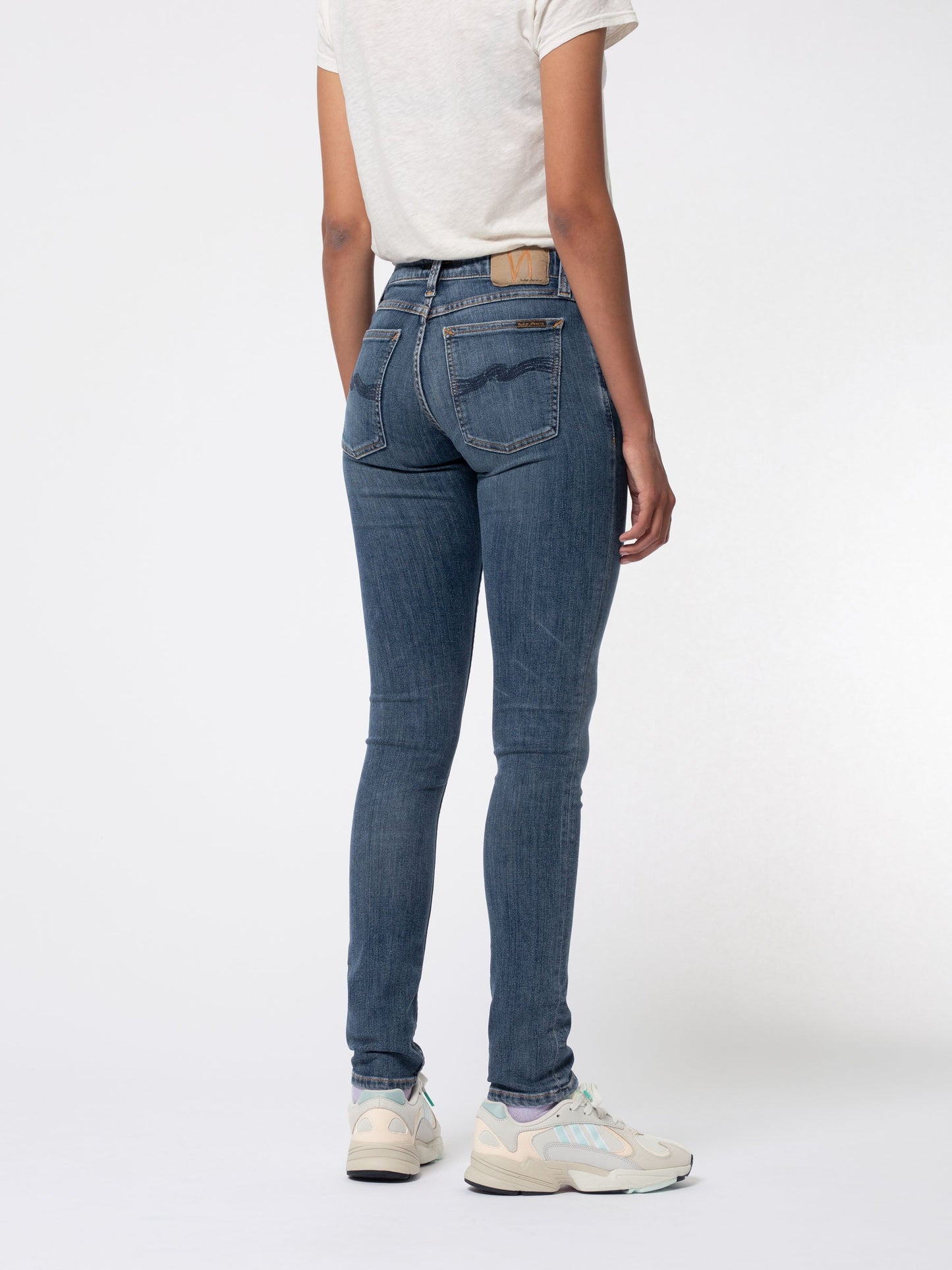 Jean skinny bleu en coton bio - Skinny Lin Dark Blue Navy