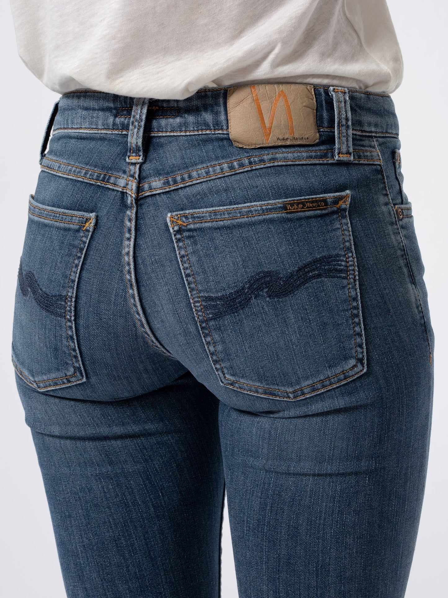 Jean skinny bleu en coton bio - Skinny Lin Dark Blue Navy