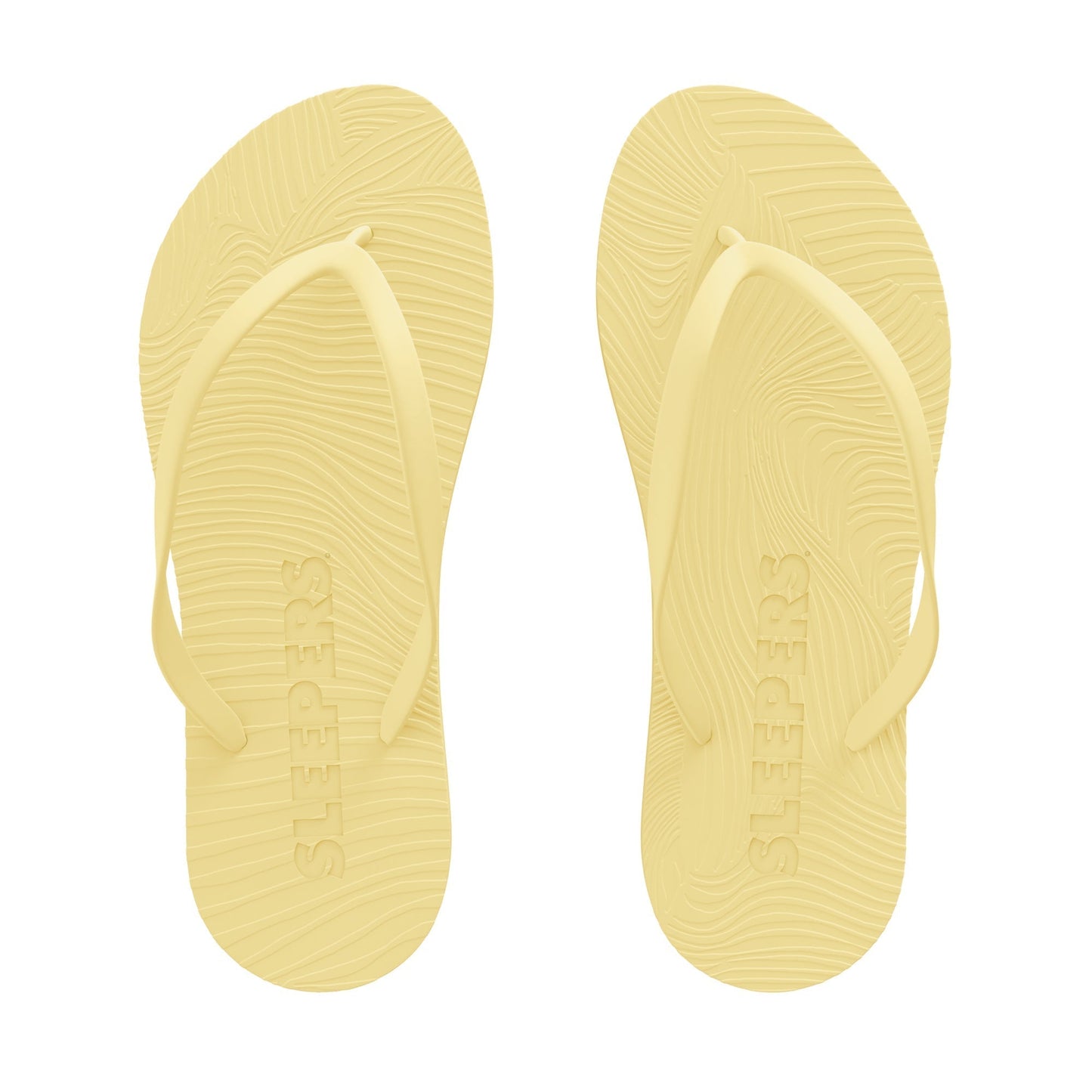 Tongs en caoutchouc naturel | jaune "mellow yellow"