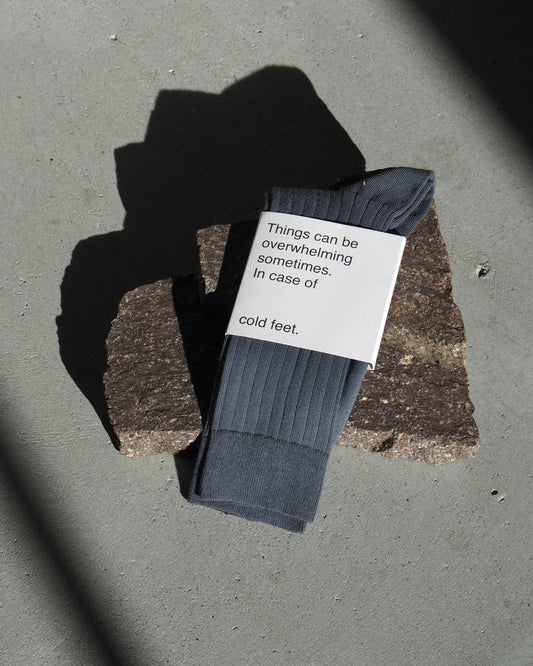 Chaussettes en coton biologique | gris "socks - turbulence"