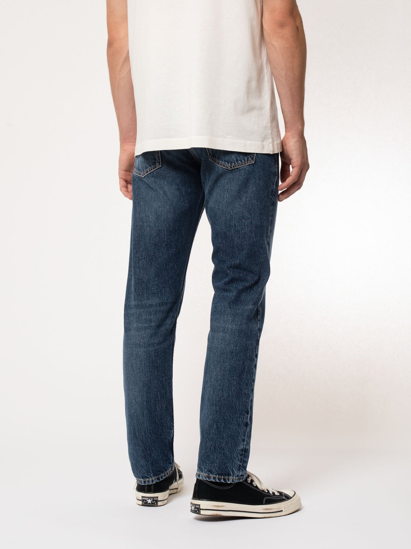 Jean fuselé bleu en coton bio - steady eddie ii blue slate