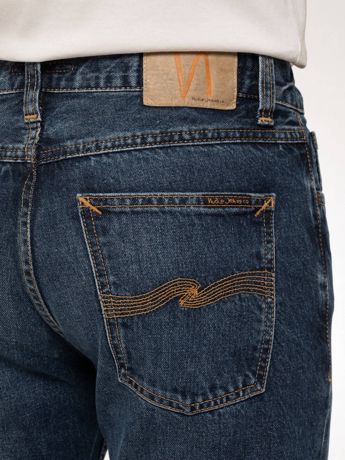 Jean fuselé bleu en coton bio - steady eddie ii blue slate
