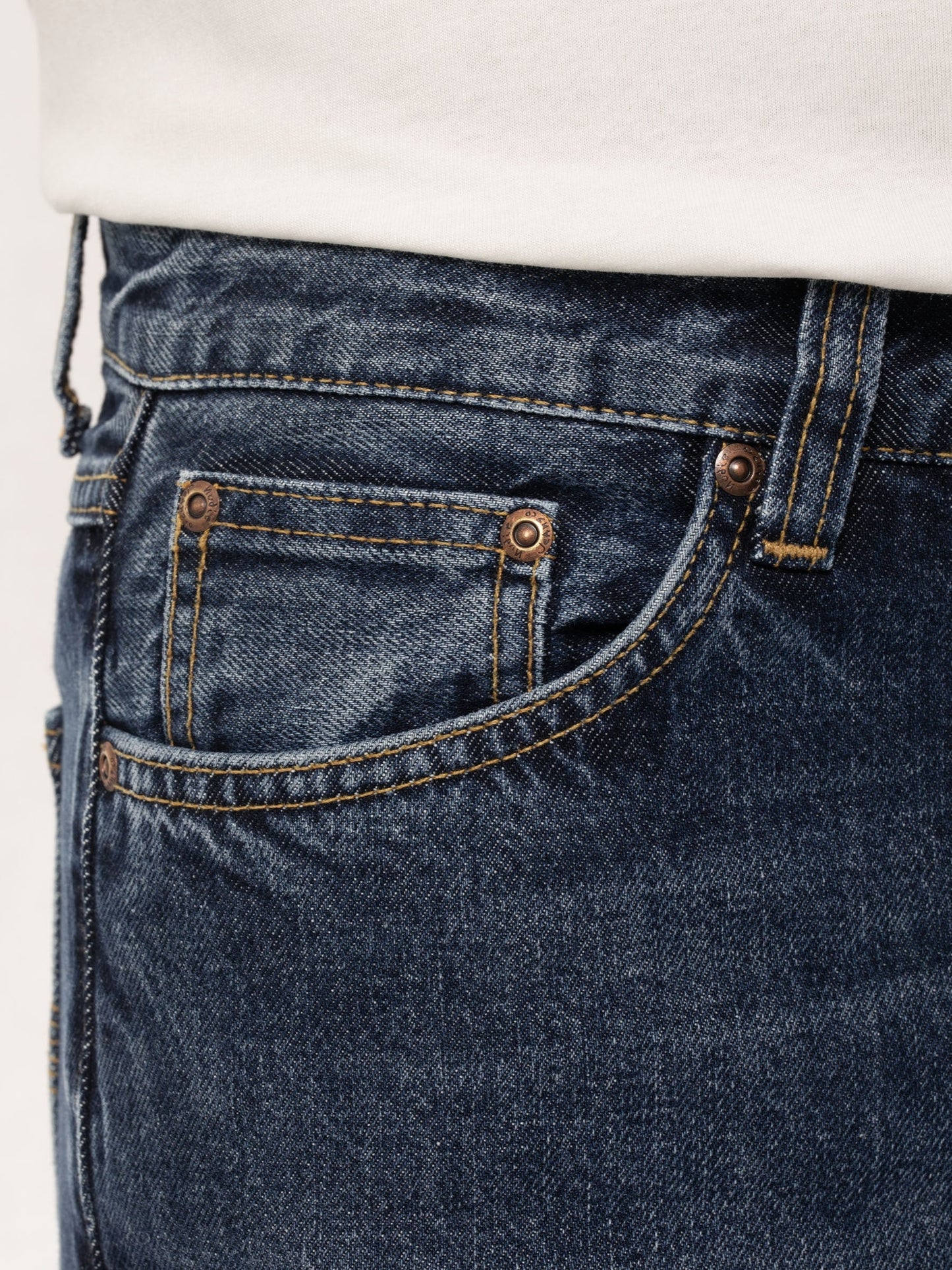 Jean fuselé bleu en coton bio - steady eddie ii blue slate