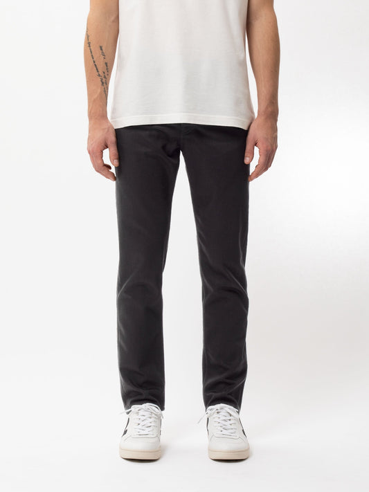 Jean fuselé noir en coton bio - steady eddie ii dry everblack