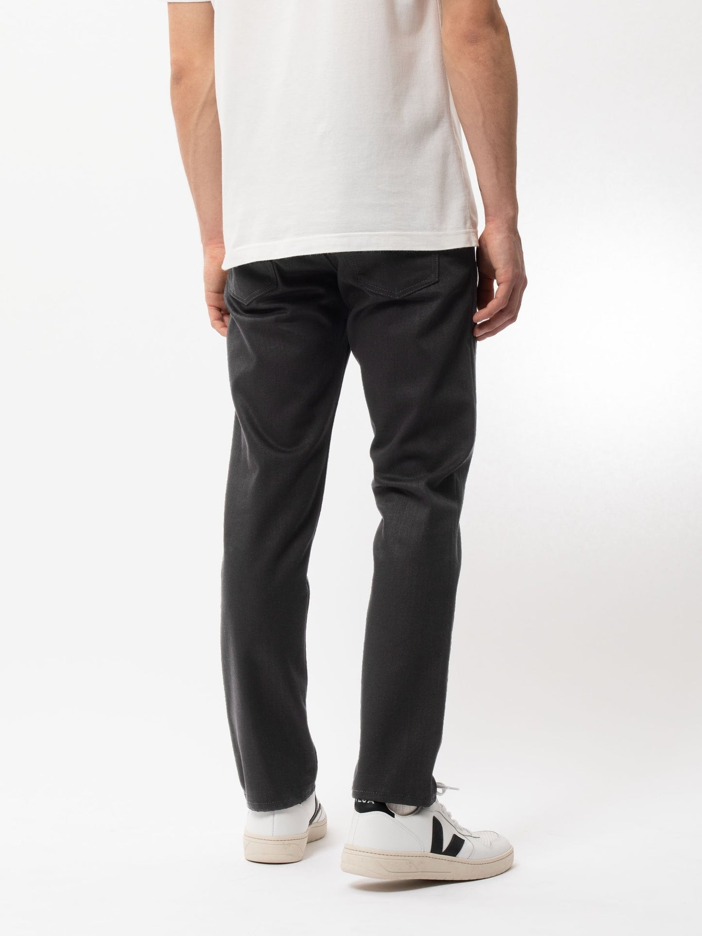 Jean fuselé noir en coton bio - steady eddie ii dry everblack