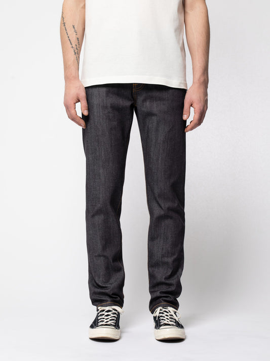 Jean fuselé brut en coton bio - steady eddie ii dry gene