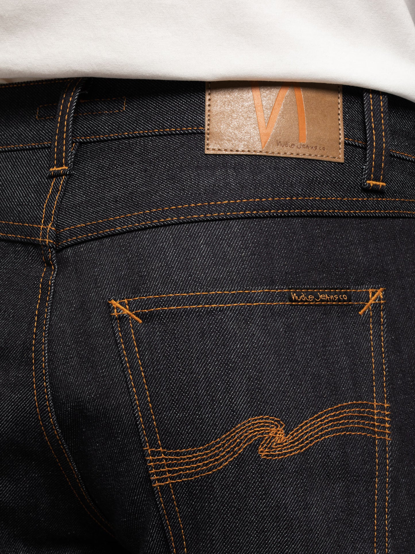 Jean fuselé brut en coton bio - steady eddie ii dry gene