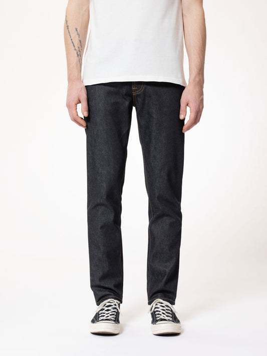 Jean fuselé brut en coton bio - steady eddie ii dry platino