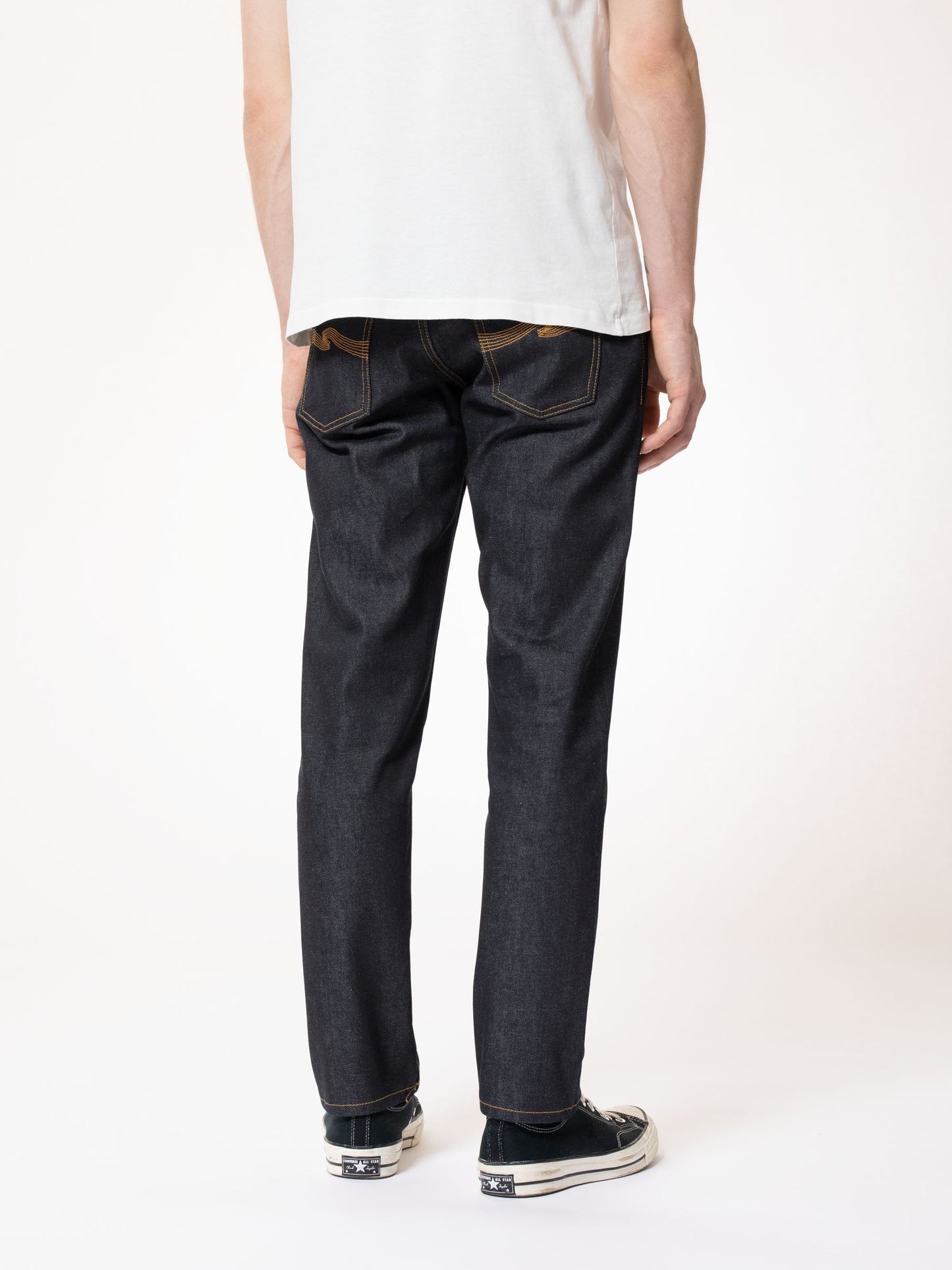 Jean fuselé brut en coton bio - steady eddie ii dry platino