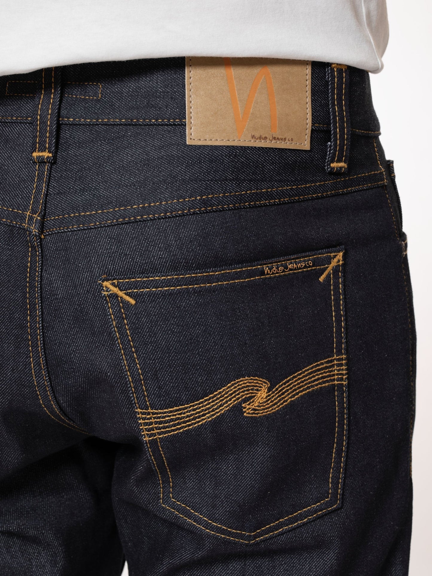 Jean fuselé brut en coton bio - steady eddie ii dry platino