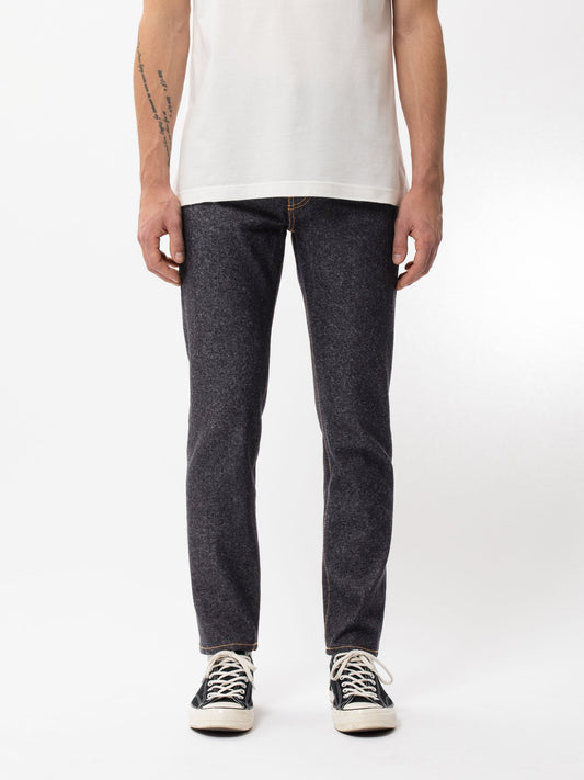 Jean fuselé brut chiné en coton bio - steady eddie ii dry rope