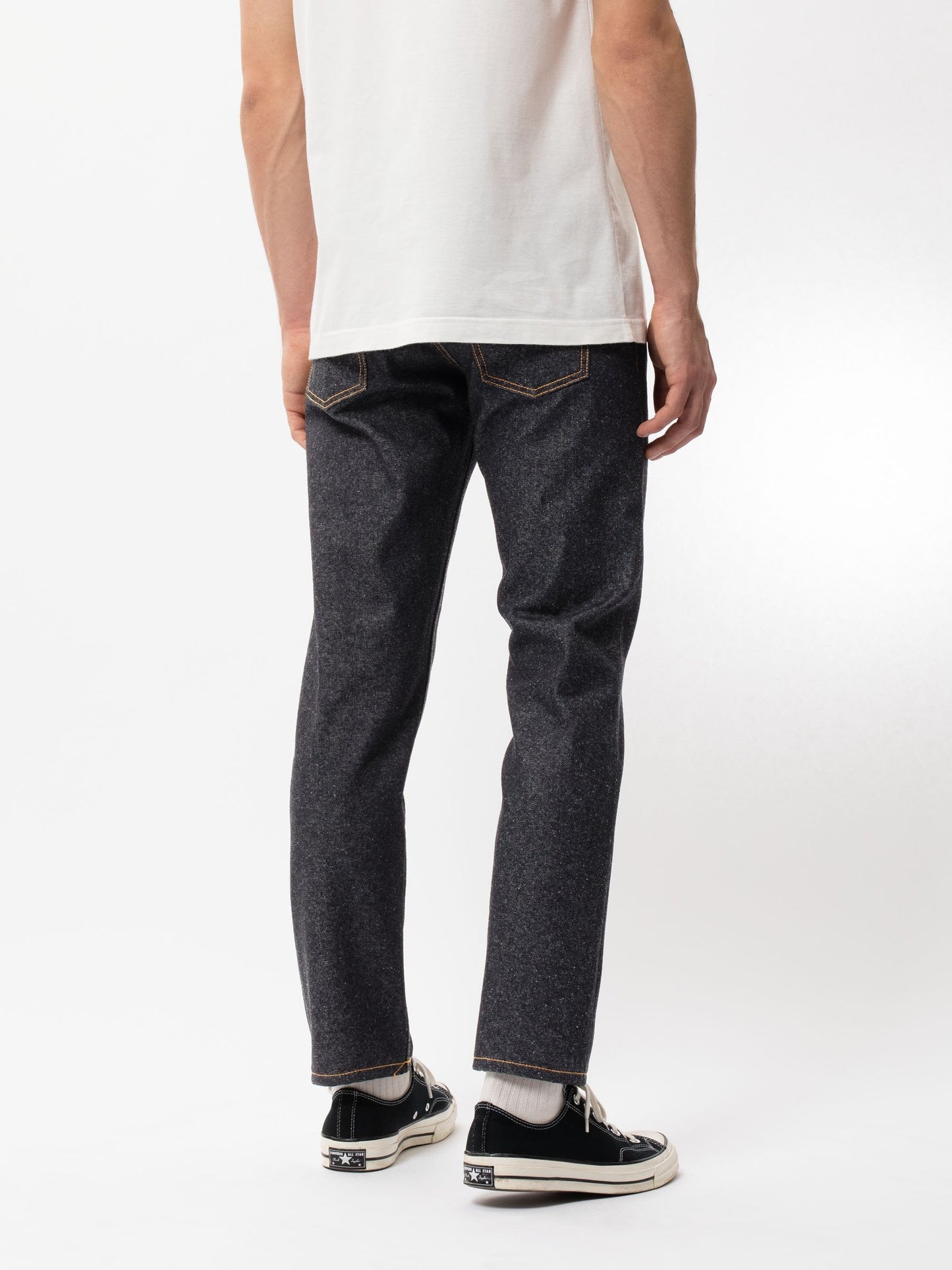 Jean fuselé brut chiné en coton bio - steady eddie ii dry rope