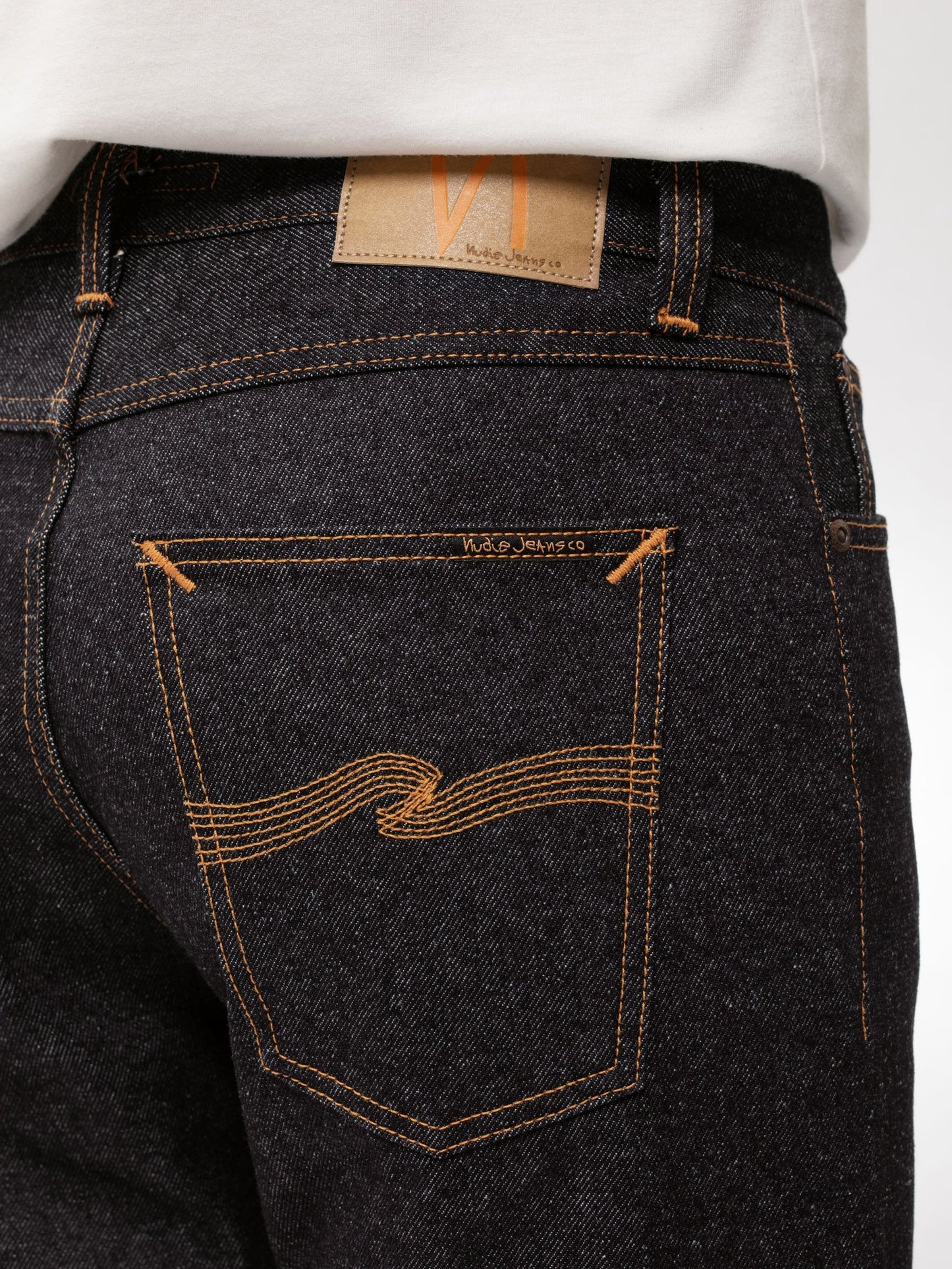 Jean fuselé brut chiné en coton bio - steady eddie ii dry rope