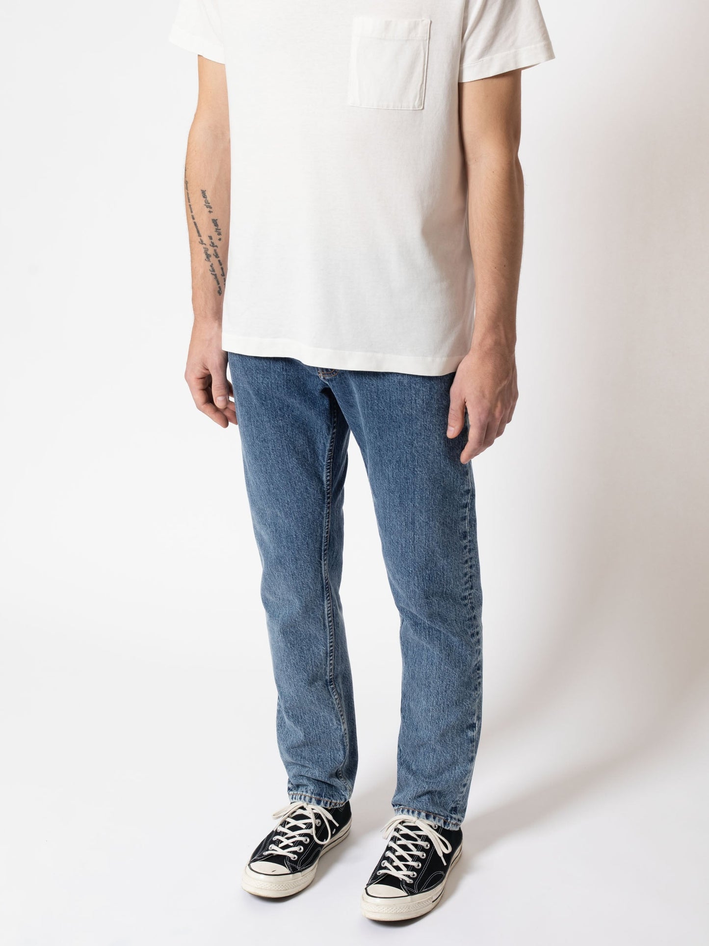 Jean fuselé bleu clair en coton bio - steady eddie ii friendly blue