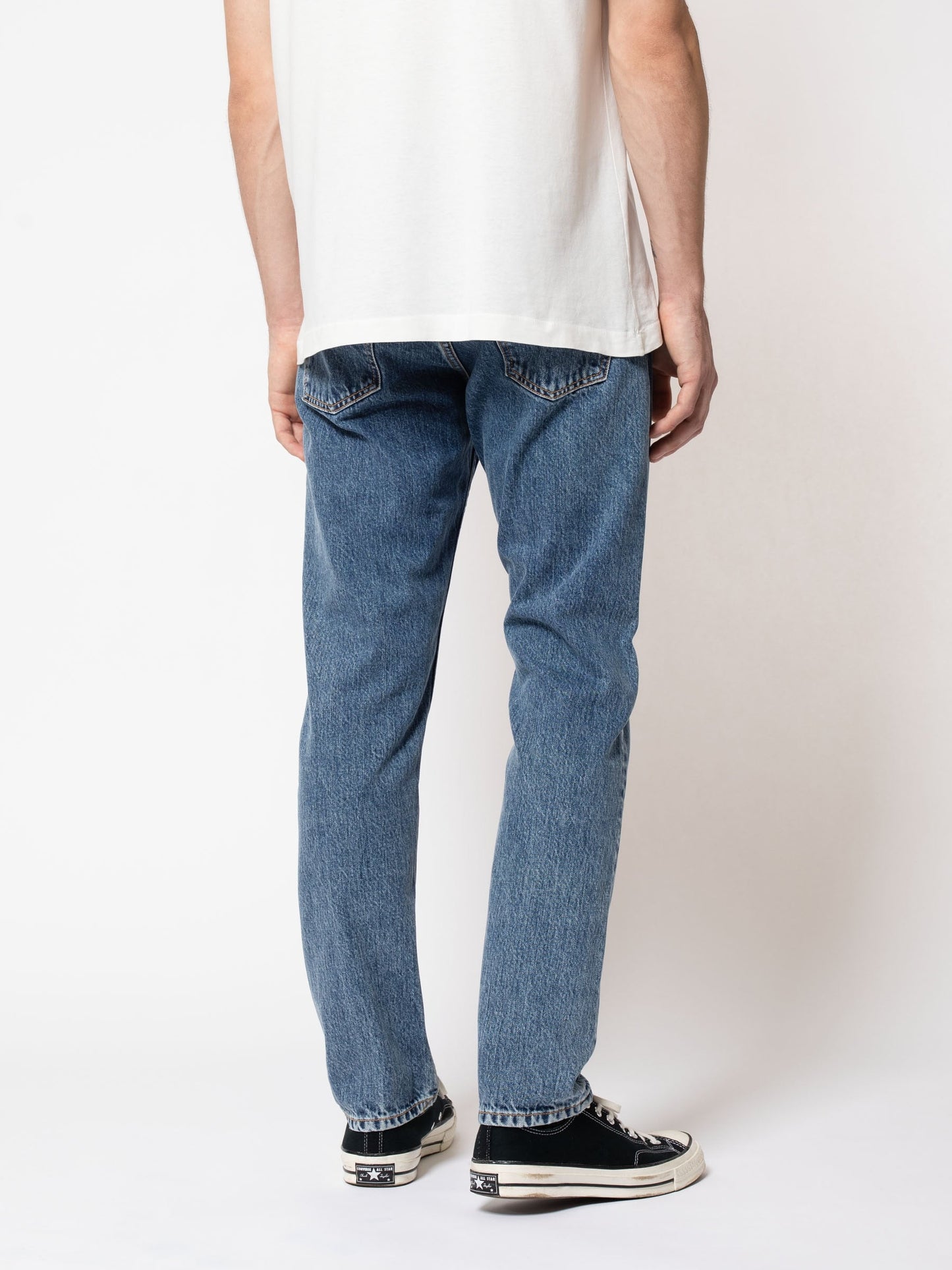 Jean fuselé bleu clair en coton bio - steady eddie ii friendly blue