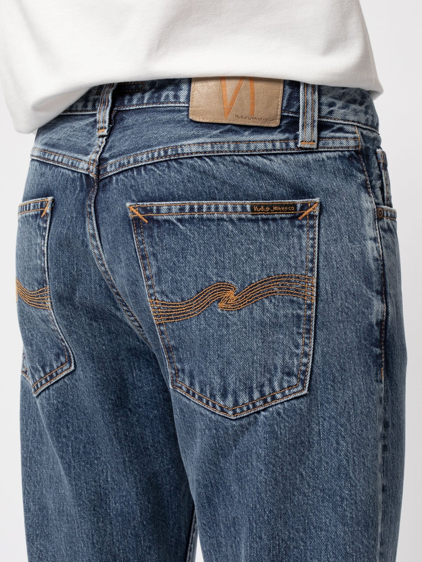 Jean fuselé bleu clair en coton bio - steady eddie ii friendly blue
