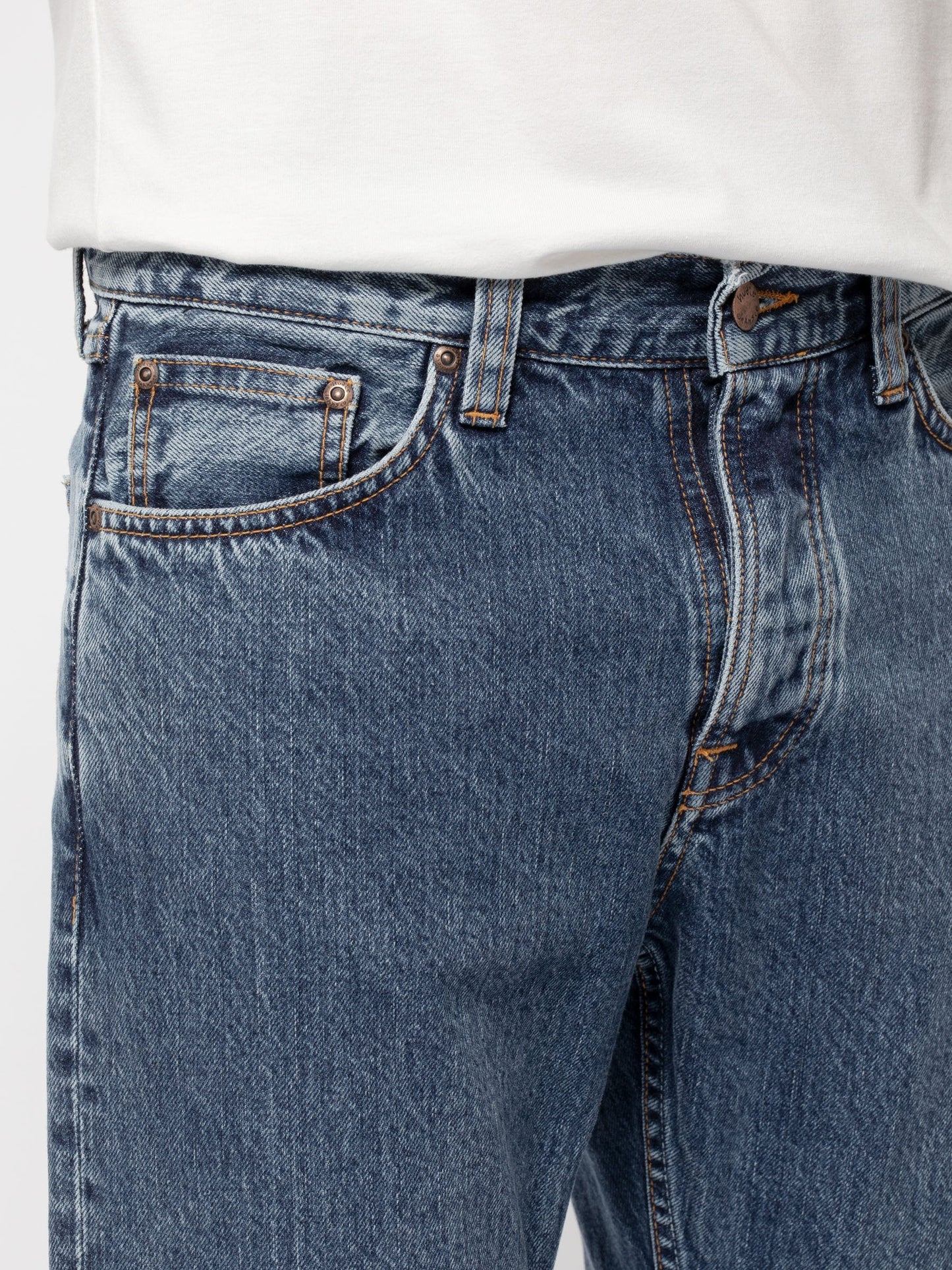 Jean fuselé bleu clair en coton bio - steady eddie ii friendly blue