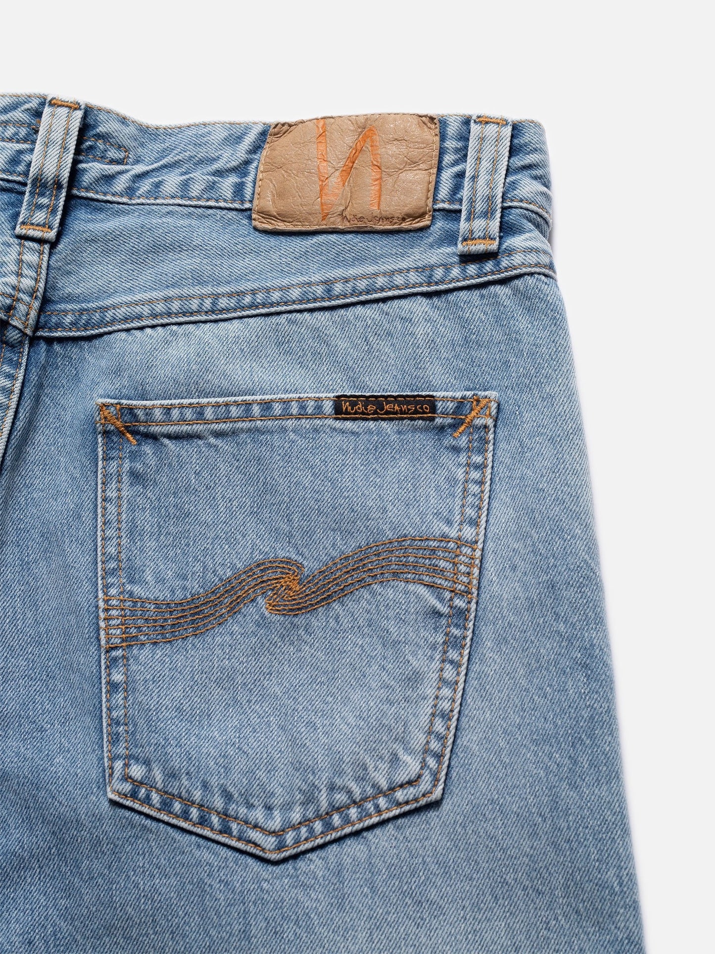 Jean fuselé bleu clair en coton bio - steady eddie ii light vintage