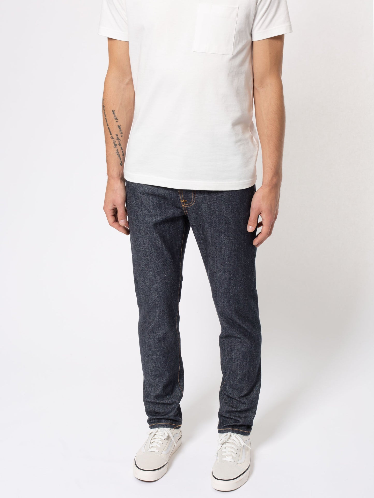 Jean fuselé brut en coton bio - steady eddie ii dry true