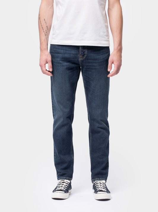 Jean fuselé bleu foncé en coton bio - steady eddie ii dark classic