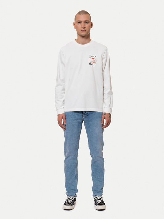 Jean fuselé bleu clair en coton bio - steady eddie ii light vintage